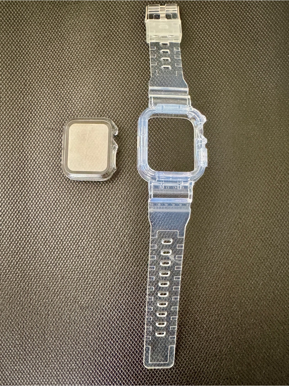 Clear 2-in-1 Band + Bumper Case for Apple Watch 40mm